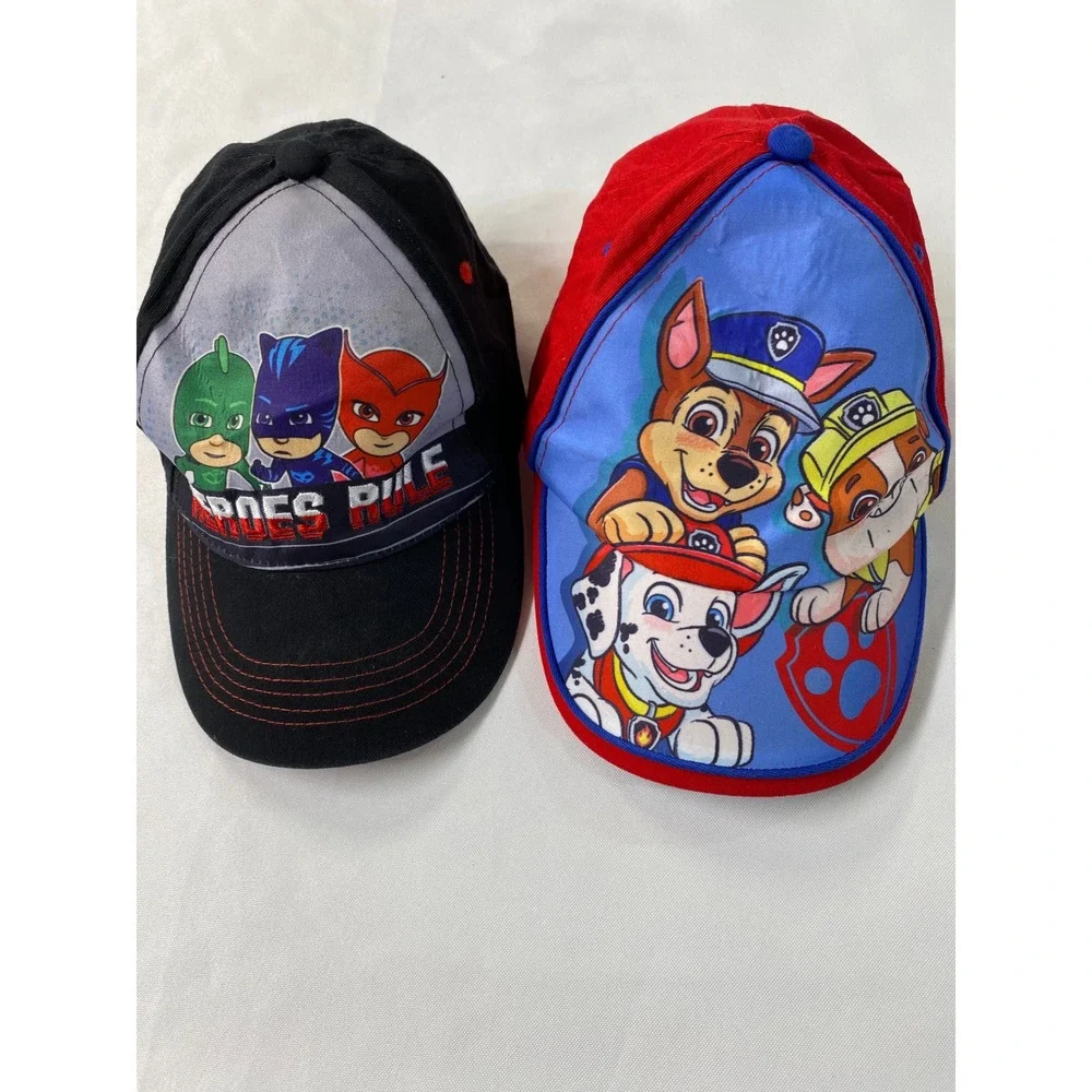 PJ Masks & Paw Patrol Toddler Baseball Caps Set Kids Adjustable Hats